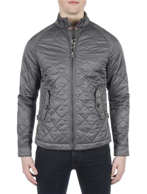 Grey Diamond Quilted Jacket