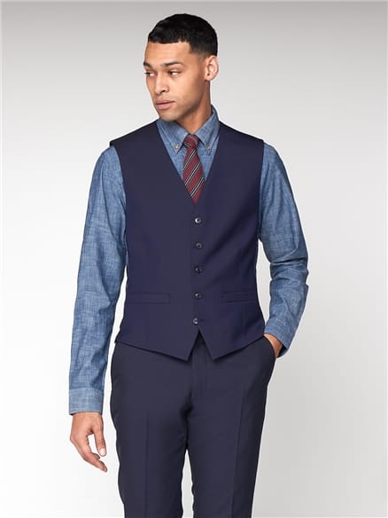 Navy Blue Tonic Camden Waistcoat