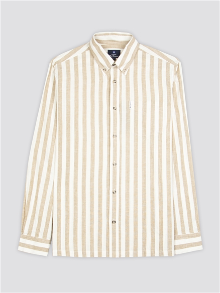 Linen Candy Stripe Shirt - Ben Sherman UK