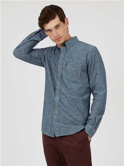 Navy Chambray Shirt