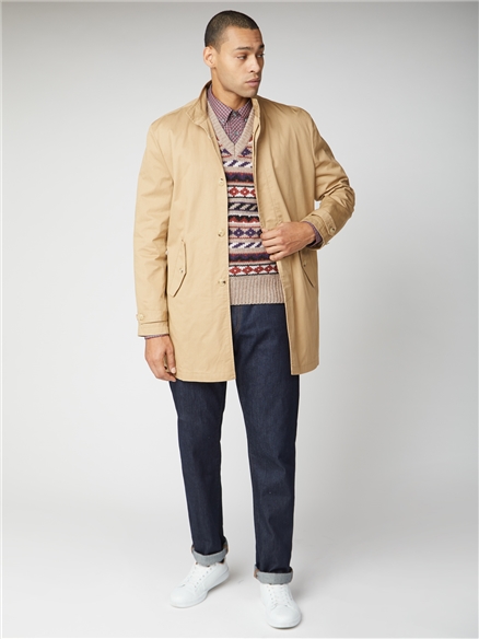 Sand Beige Button Up Mac