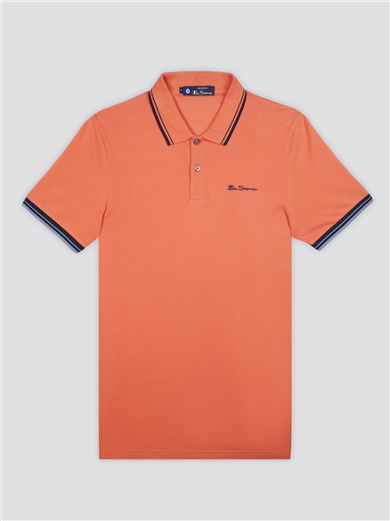 Signature Polo Shirt - Sunblush