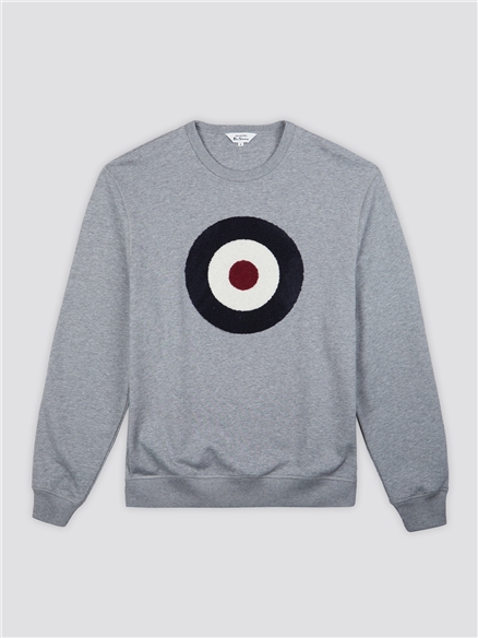 Grey Signature Mod Target Sweatshirt | Ben Sherman | Est 1963