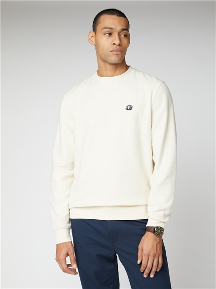 Lightweight Crew Neck Jumper - Ecru