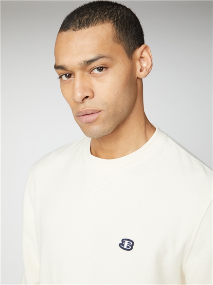 Lightweight Crew Neck Jumper - Ecru