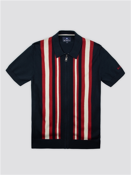 トップス ZIP-UP LINE KNIT POLO SHIRT Amazon.com: OXKNIT Men's Zipper Retro Polo Shirt Textured