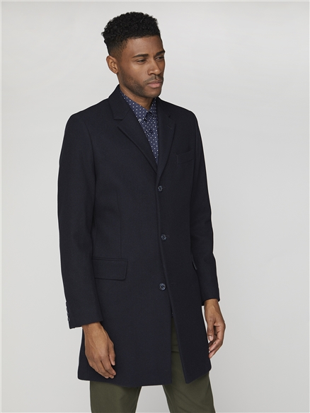 Ben Sherman Navy Crombie Design Coat Ben Sherman Est 1963