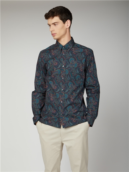 Large Paisley Print Shirt