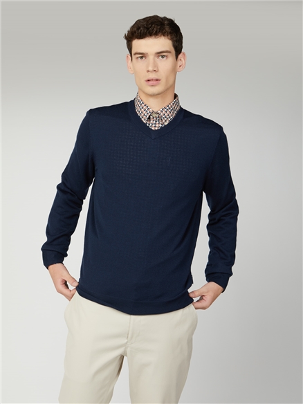 Ben sherman v neck jumper best sale