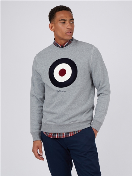 Signature Organic Cotton Target Sweatshirt - Steel