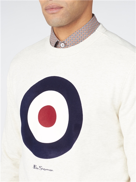 Signature Organic Cotton Target Sweatshirt - Ecru