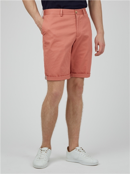 Signature Cotton Chino Shorts - Dark Pink