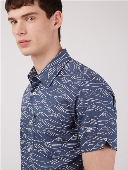 Wave Print Shirt