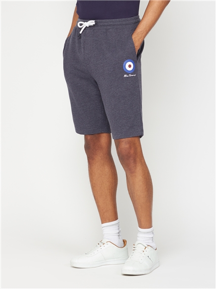 Navy Target Logo Jersey Shorts