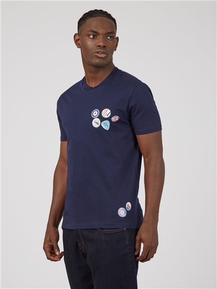 Mod Badge Print T-Shirt