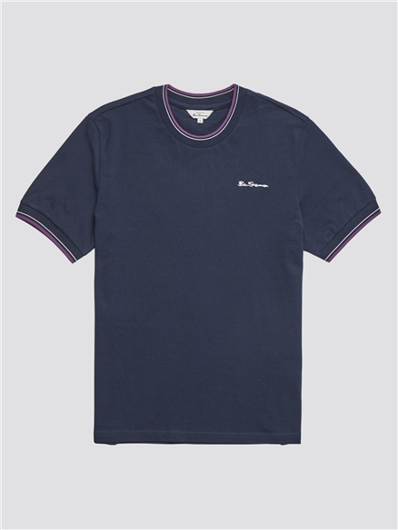 Pique T-Shirt - Dark Navy