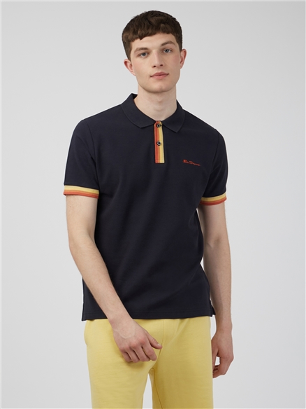 Placket Interest Polo Shirt