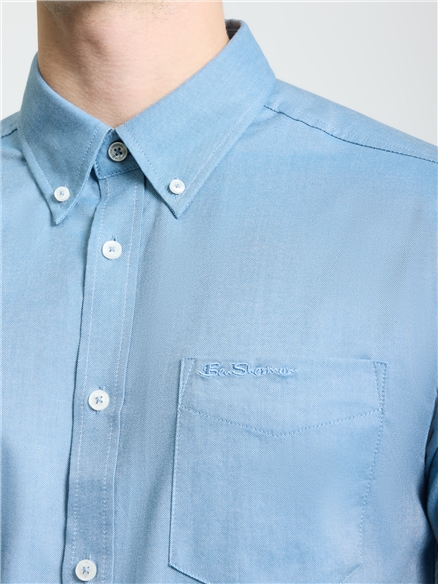 Short Sleeve Oxford Shirt in Airforce