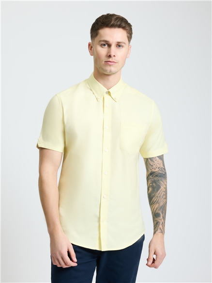 Short Sleeve Oxford Shirt in Corn