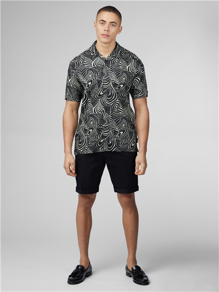 Psychedelic Swirl Print Shirt
