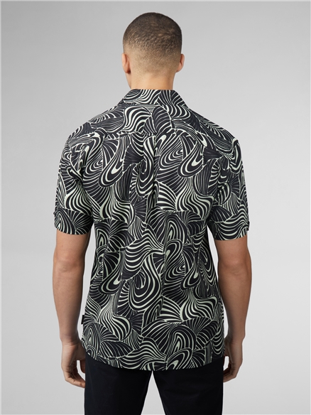 Psychedelic Swirl Print Shirt