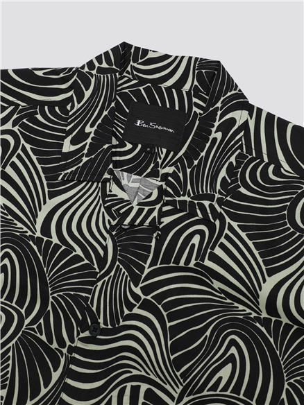 Psychedelic Swirl Print Shirt