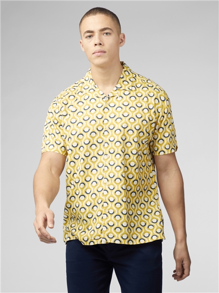 Retro Geo Print Shirt