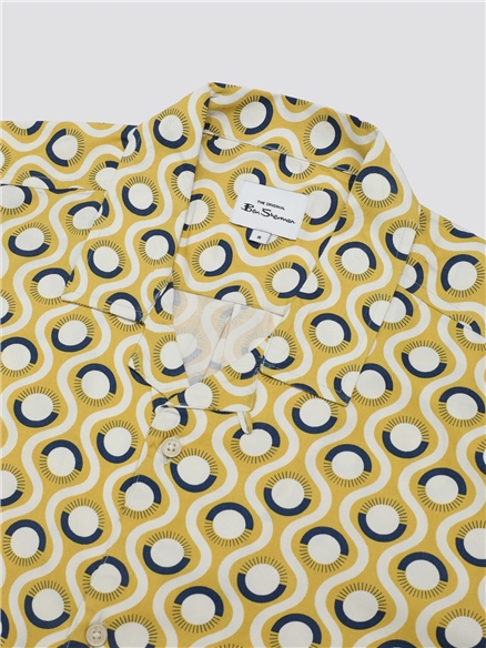 Retro Geo Print Shirt