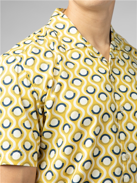 Retro Geo Print Shirt