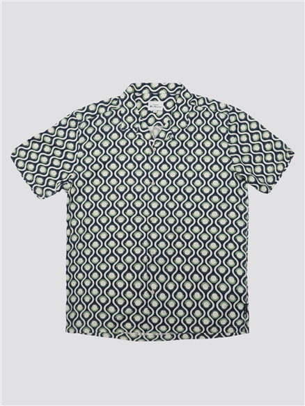 Retro Geo Print Shirt
