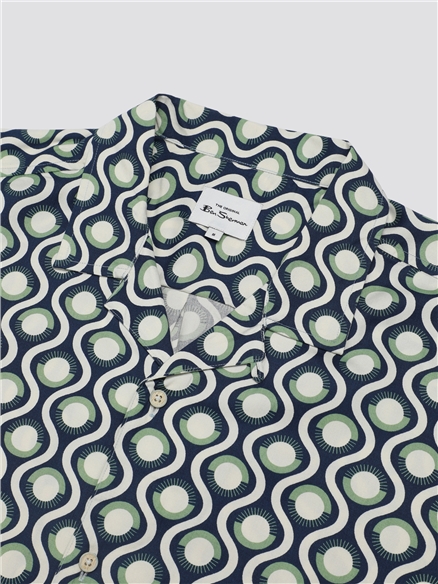 Retro Geo Print Shirt
