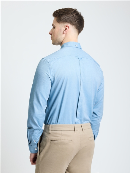 Long Sleeve Oxford Shirt in Airforce