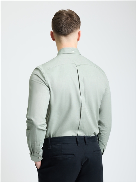 Long Sleeve Oxford Shirt in Khaki