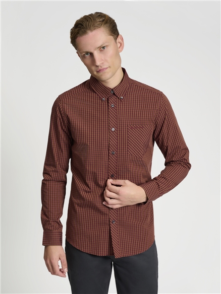 Long Sleeve 4Mm Gingham Shirt