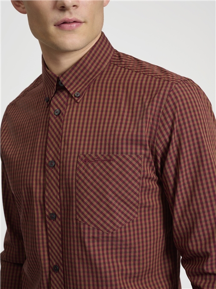 Long Sleeve 4Mm Gingham Shirt