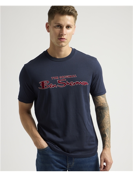 FLOCKED LARGE LOGO TEE