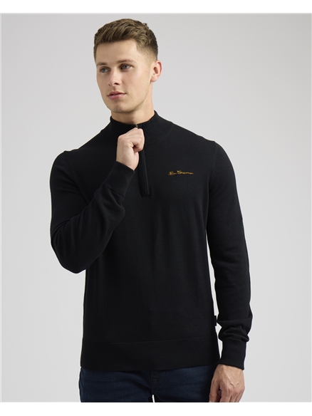 1/4 Zip Funnel Knit