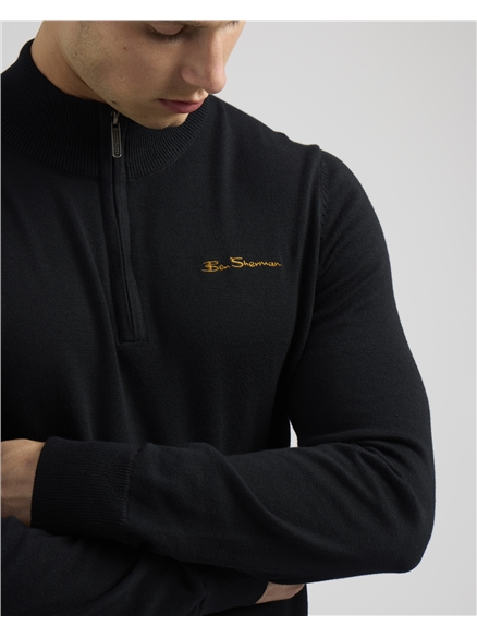 1/4 Zip Funnel Knit