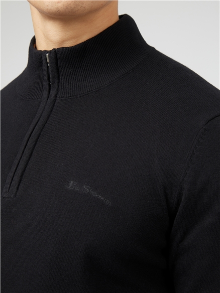 1/4 Zip Funnel Knit