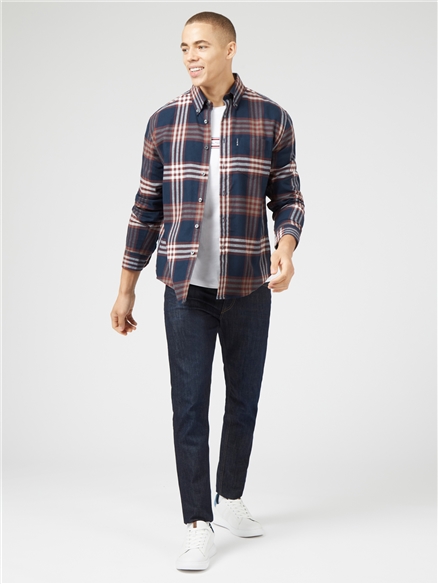 Oversized Brushed Check Shirt