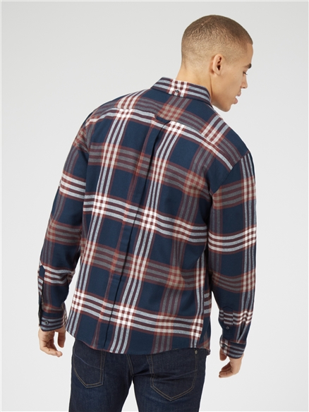 Oversized Brushed Check Shirt