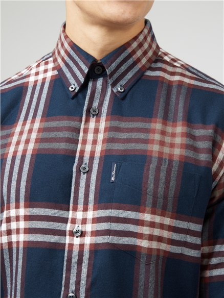Oversized Brushed Check Shirt