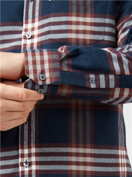 Oversized Brushed Check Shirt