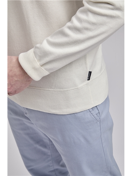 Crew Neck Jumper with Shoulder Stitch