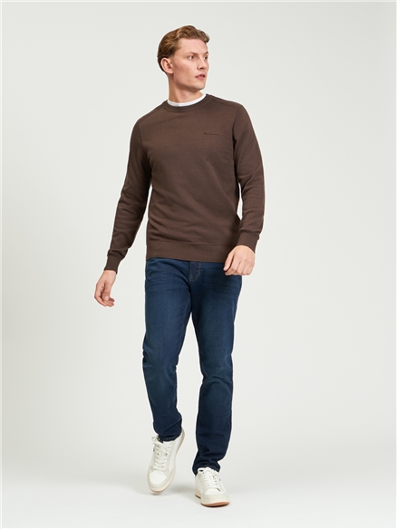 Long Sleeve Crew Neck &  Shoulder Stitch