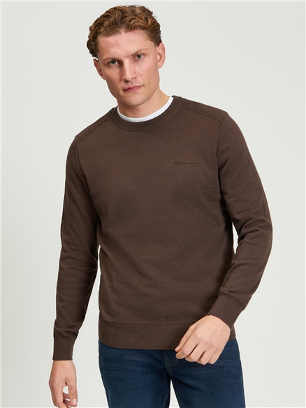 Long Sleeve Crew Neck &  Shoulder Stitch