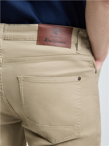 5 Pocket Bedford Trousers in Stone