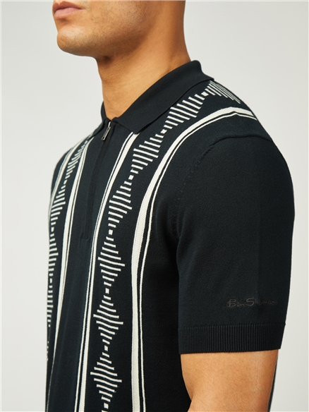 Argyle Jacquard Polo