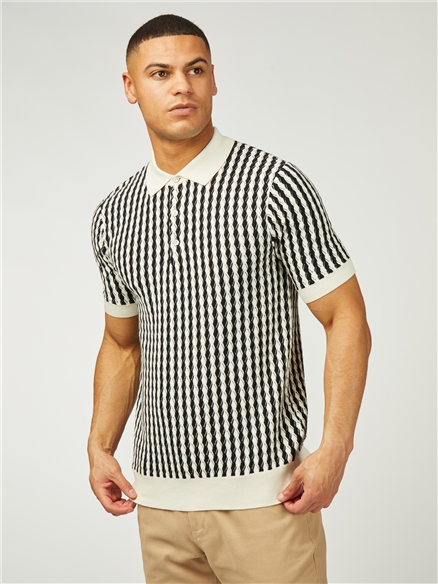 All Over Twisted Textured Polo