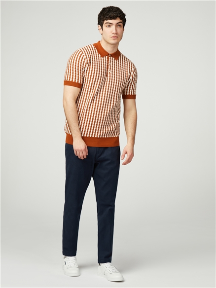 All Over Twisted Textured Polo